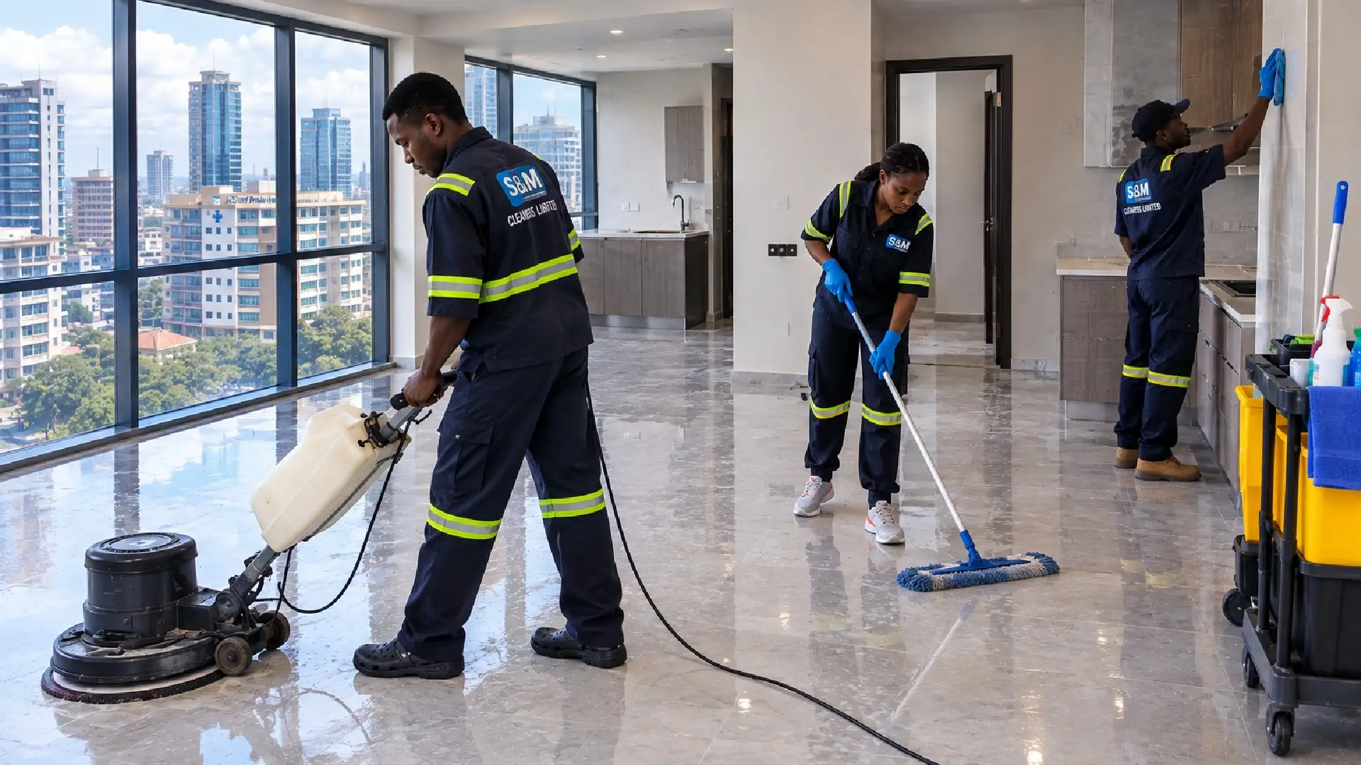 Post-construction cleaning