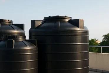 Professionally cleaned water tanks